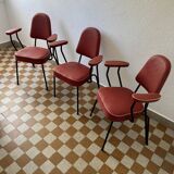 Chaise fauteuil tubulaire années  50