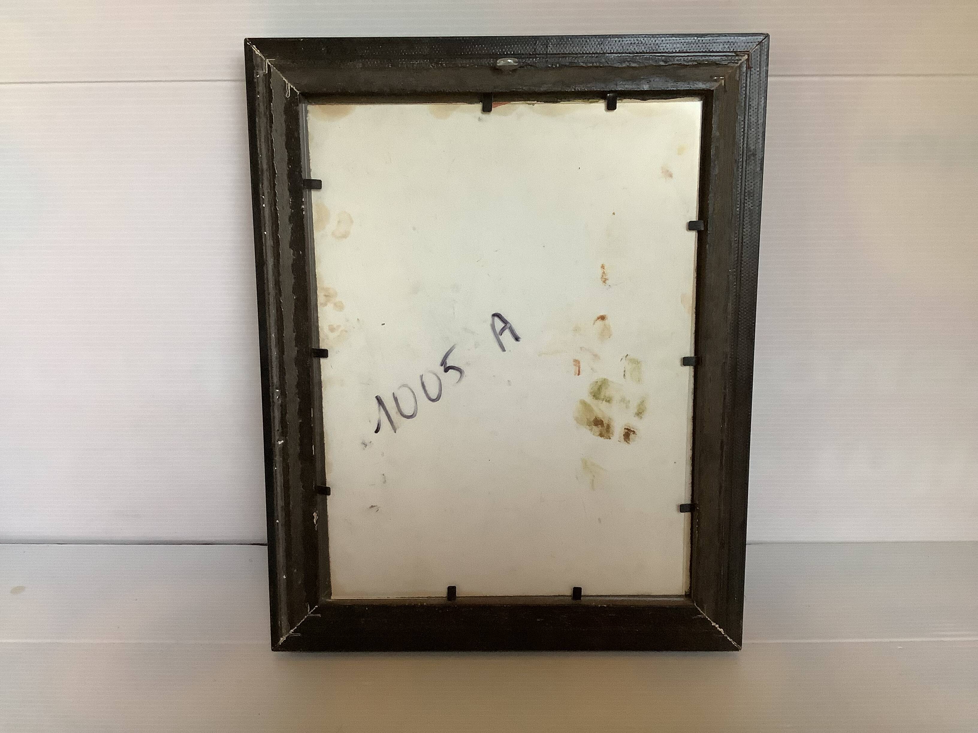 Still life of a bouquet of flowers, oil on cardboard.