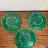 3 slushie dessert plates