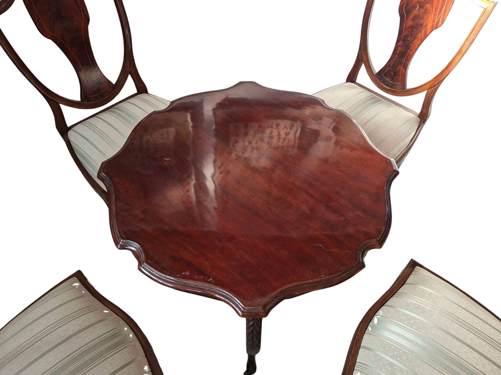 Ensemble de thé, table et 4 chaises, années 50