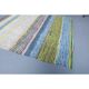 Vintage Turkish Hand-Knotted Wool Cotton Beige Kilim Area Rug 109x137