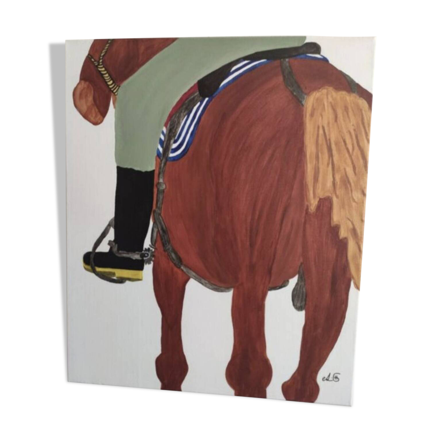 Canvas "Cuban Stroll Cuban Cowboy"