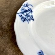 Plat rond et creux BWM & Co en terre de fer, service "Florentine"