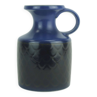 1970s ceramic vase keruska "azur" decor model 101 handmade germany