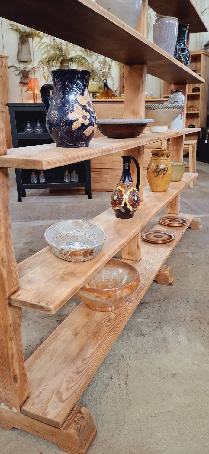 Large old shelf on legs