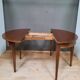 Table demi lune en acajou