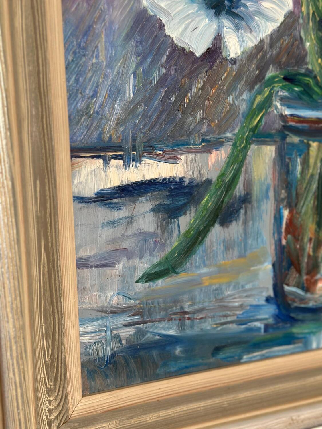 Swedish Oil on Panel – “Flower Still Life” by A. Åslund – Dated 1954