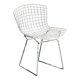 Chaise Wire blanche par Harry Bertoia pour Knoll