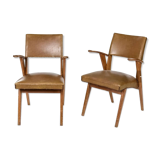 Pair of vintage Scandinavian style armchairs