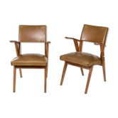 Paire de fauteuils vintage de style scandinave