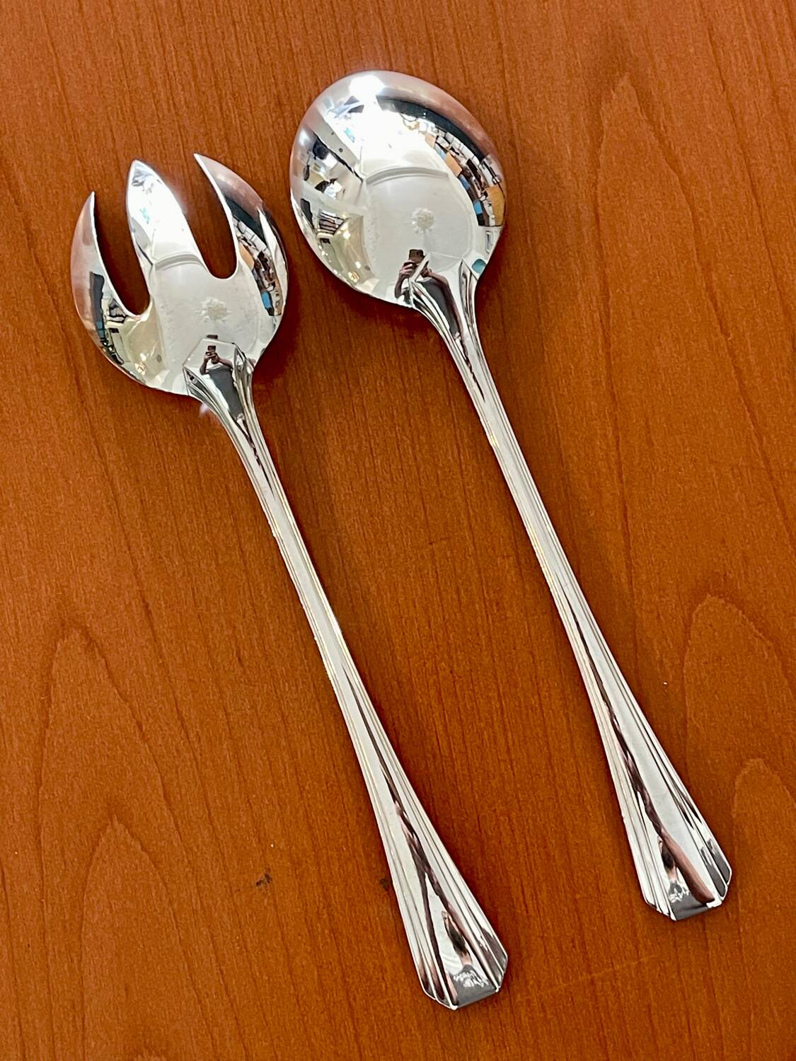 Christofle boréal, salad serving cutlery, very good condition