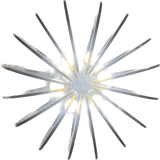 Pair of smoked glass suspensions - 70s