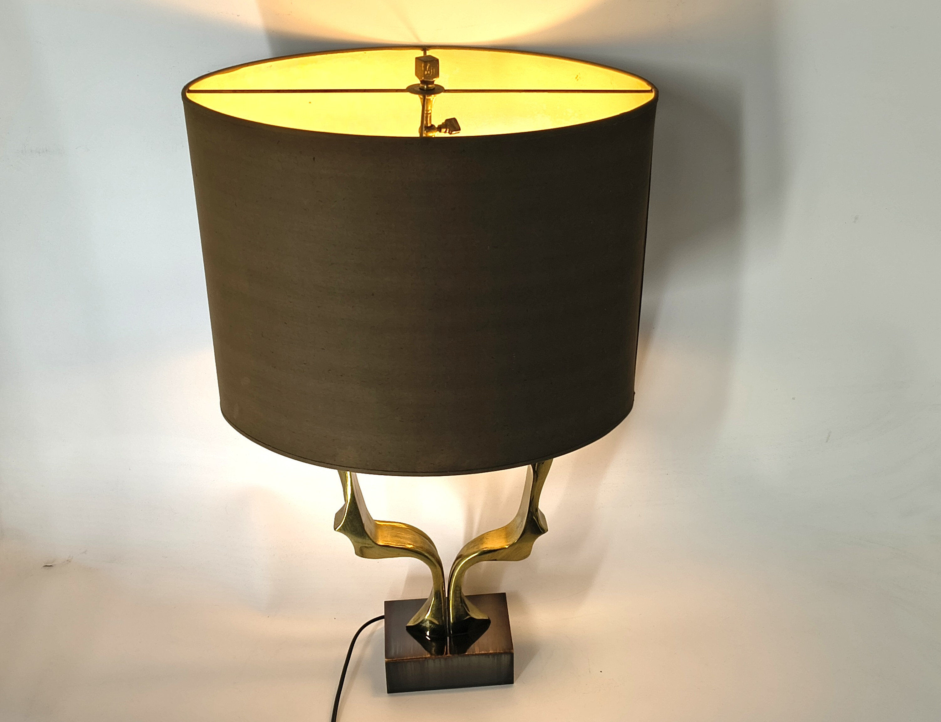 Bronze table lamp by Willy Daro, 1970s
