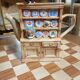 Vintage teapot in the shape of an English dresser with a cat – Swineside C