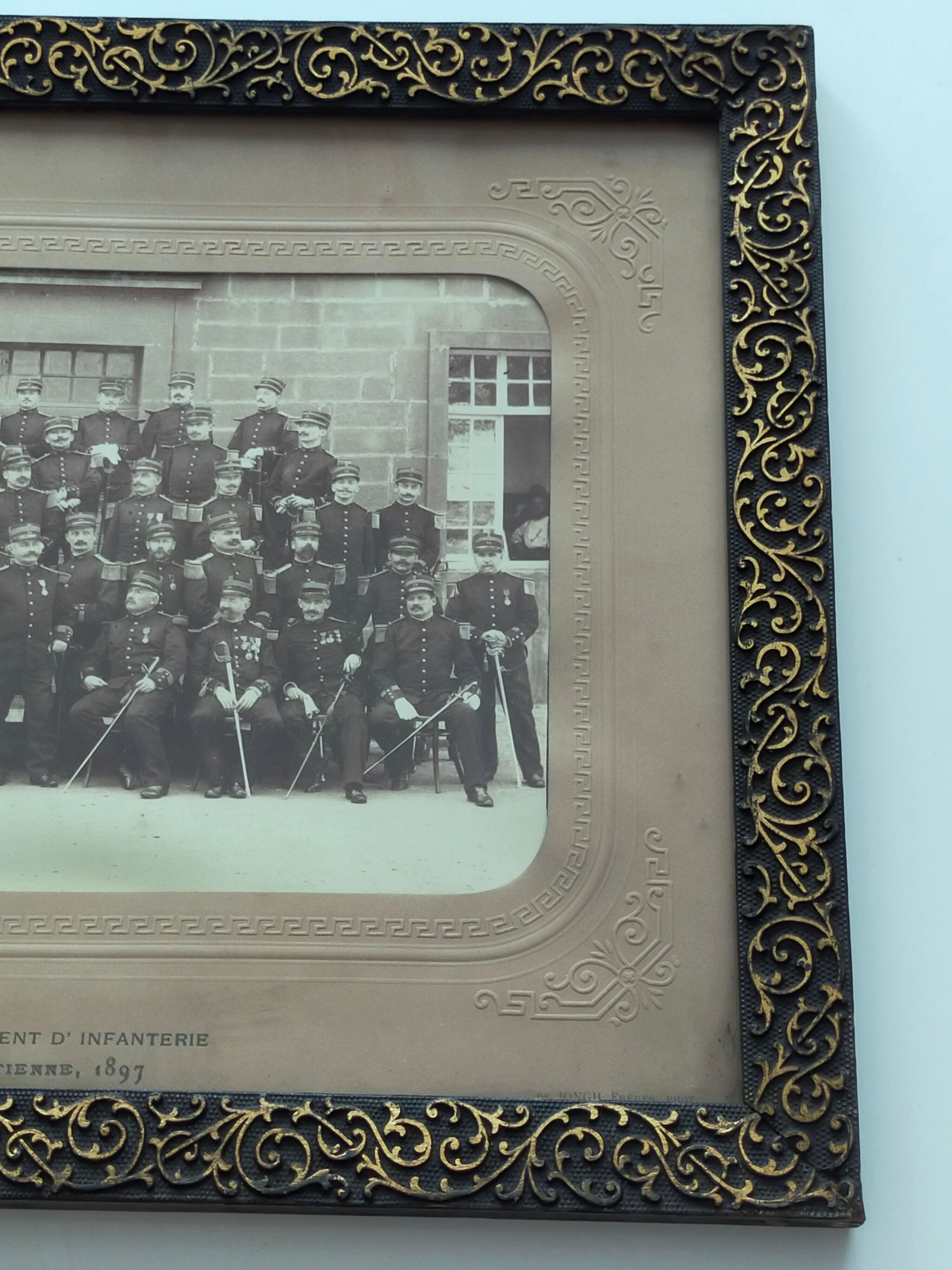 Military photo 38th Infantry Regiment Saint Etienne 1897