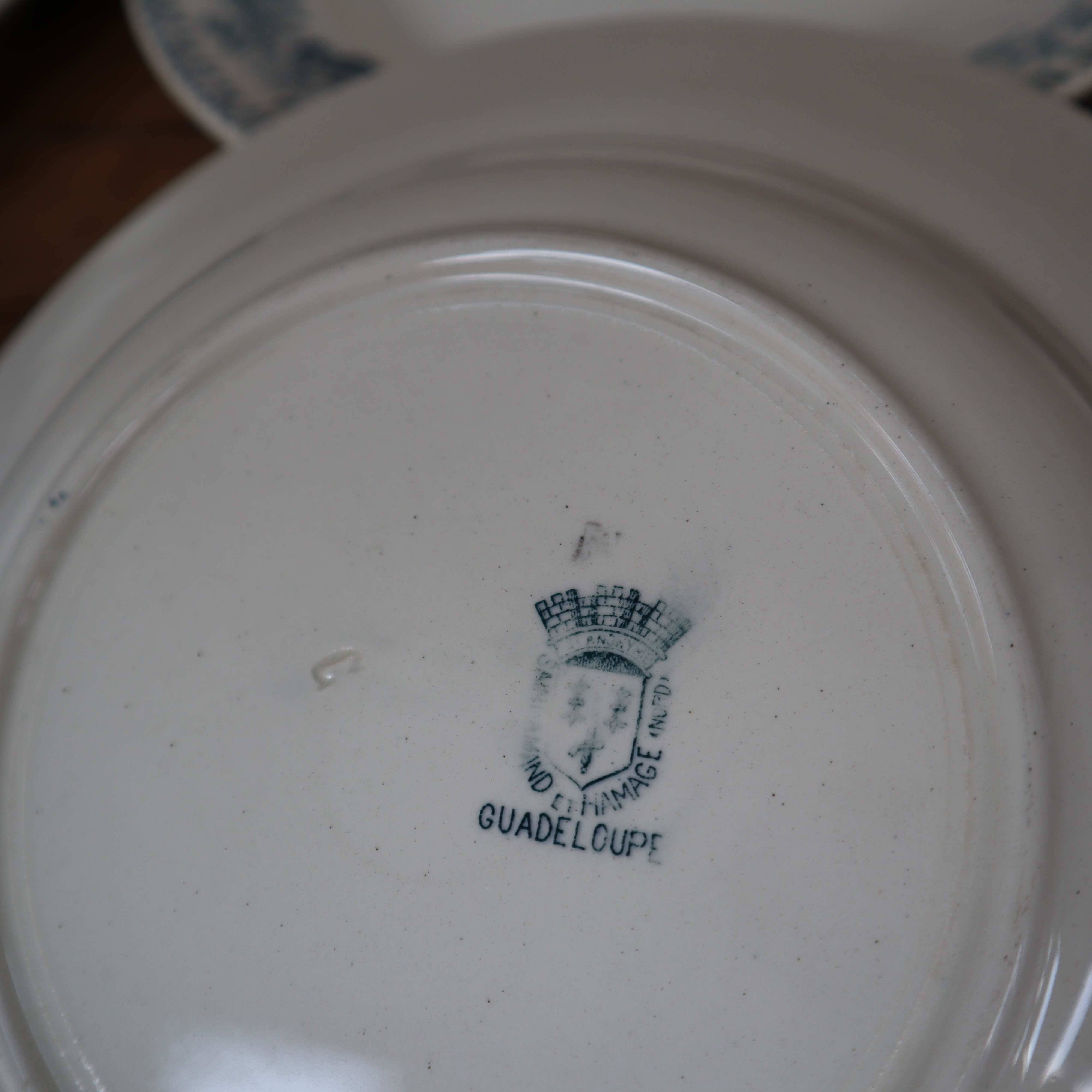 6 soup plates in Terre de Fer, Guadeloupe, St Amand and Hamage Nord