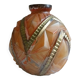Art-deco ball vase "diamond points"