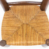 Pair of straw chairs, 1940s