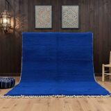 Handmade blue wool Berber rug 200cmx300cm