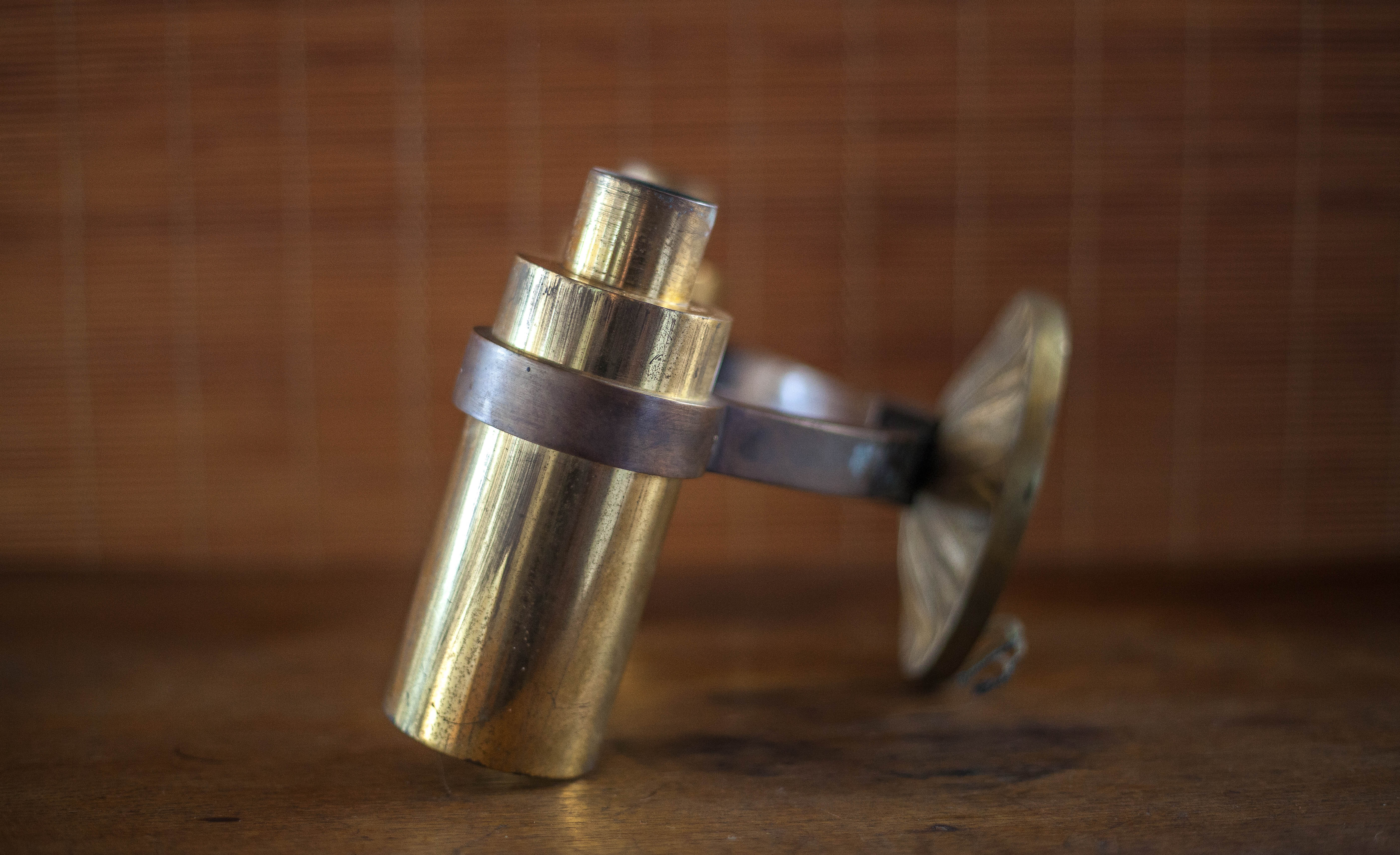 Vintage bronze wall lamp