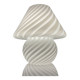 Murano mushroom lamp Italy vintage spiral decor glossy white dlg ven