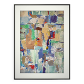Peinture original Art abstrait technique mixte sur papier