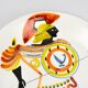 Assiette au guerrier antique — Roger Capron, Vallauris, vers 1955–1960
