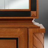 Belgian late art deco cabinet in solid oak