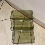 Chrome trundle tables