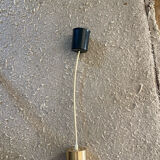 Vintage brass tube pendant light