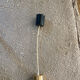 Vintage brass tube pendant light