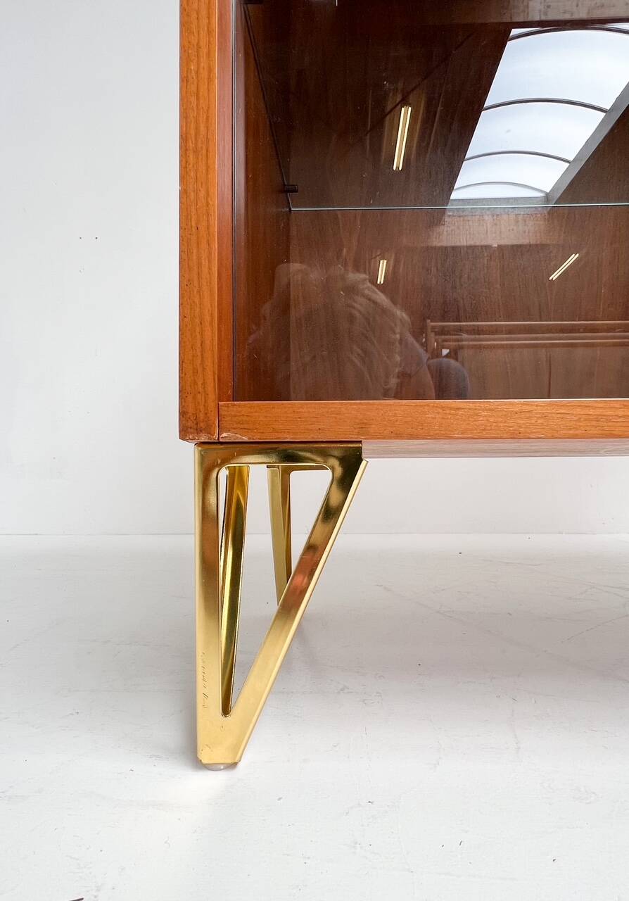 Danish vitrine cabinet 101 cm high, 1970’s