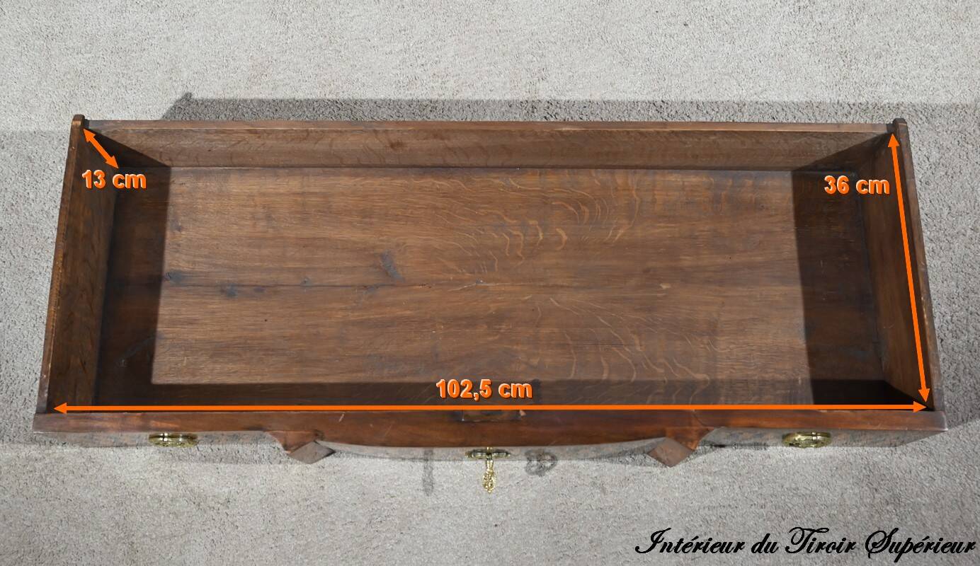 Rosewood and Mahogany chest of drawers, Louis XV / Louis XVI Transition style – Late 19th century