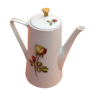 1950s porcelain coffee maker altesse de vercor n° 91 floral decoration