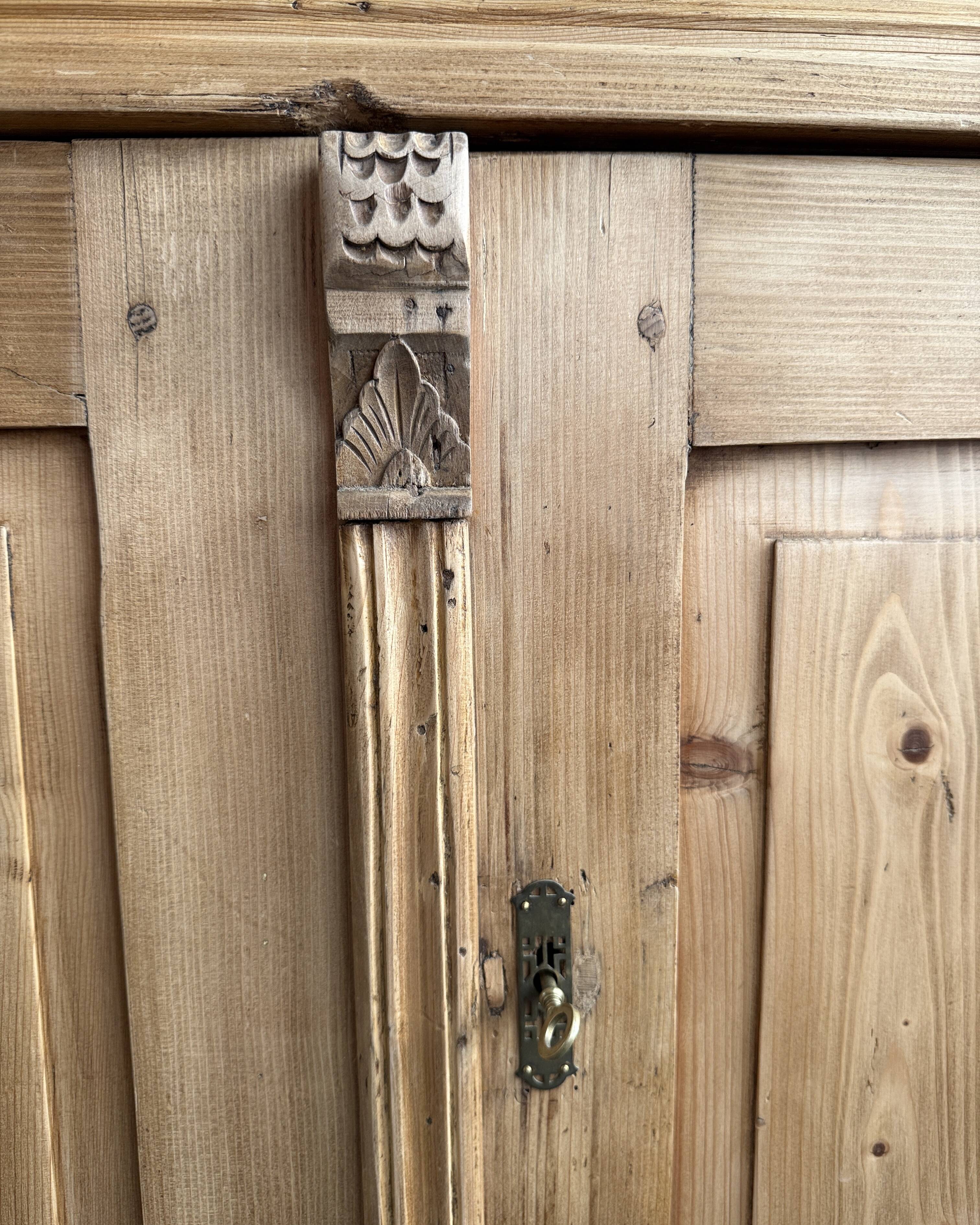 Antique solid pine sideboard