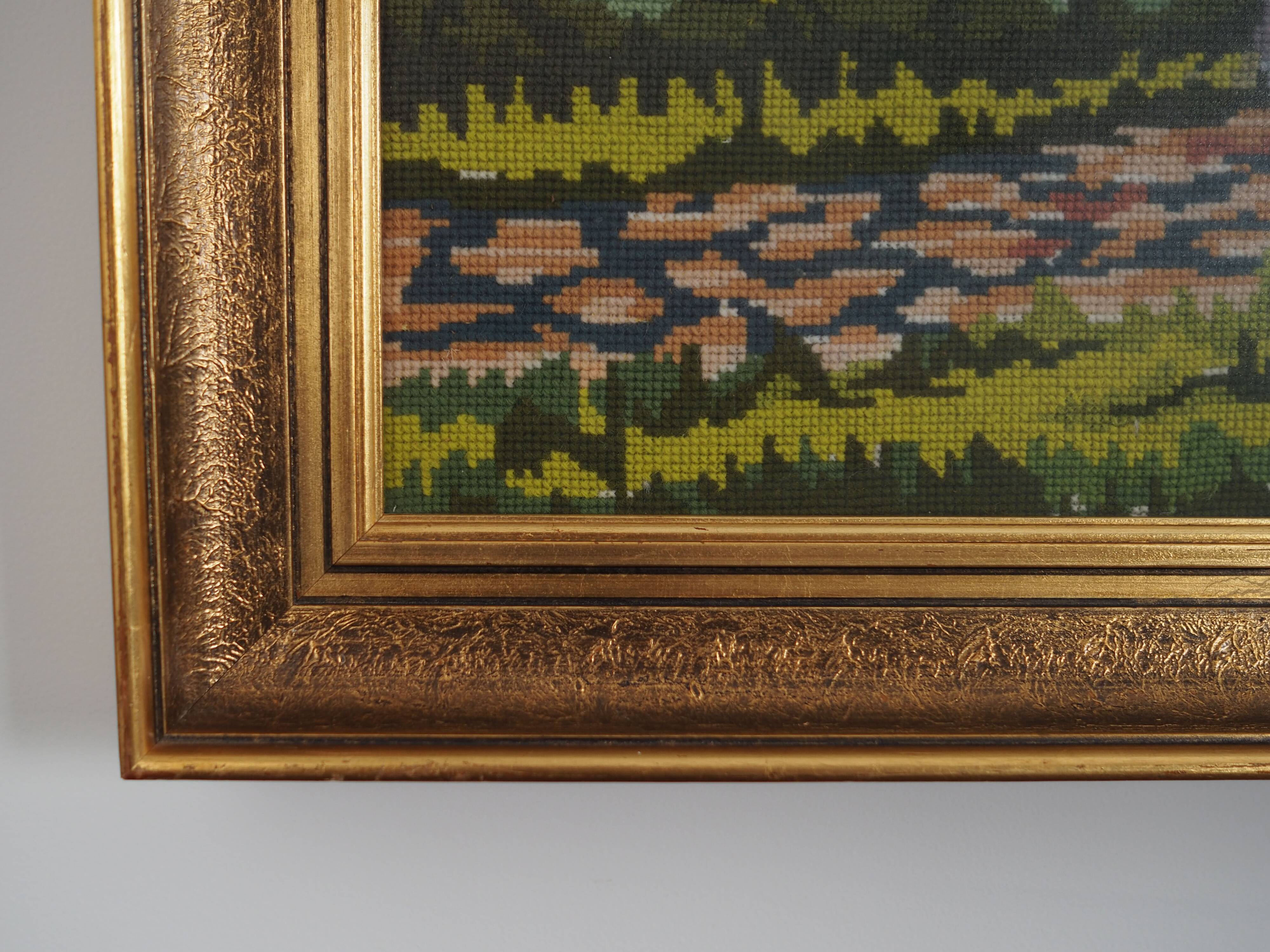 Tableau "Le Fermier", design scandinave, années 1970