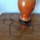 Limoges porcelain lamp by Mergey and Art Deco lampshade
