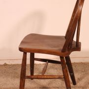 Série De 5 Chaises Windsor Du 19° Siècle