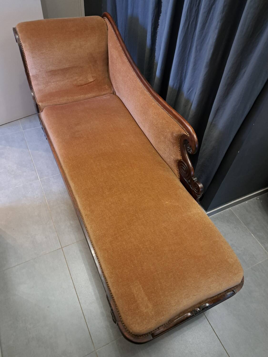 Napoleon III daybed in rosewood