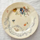 5 assiettes terre de fer polychrome hb Choisy le roi