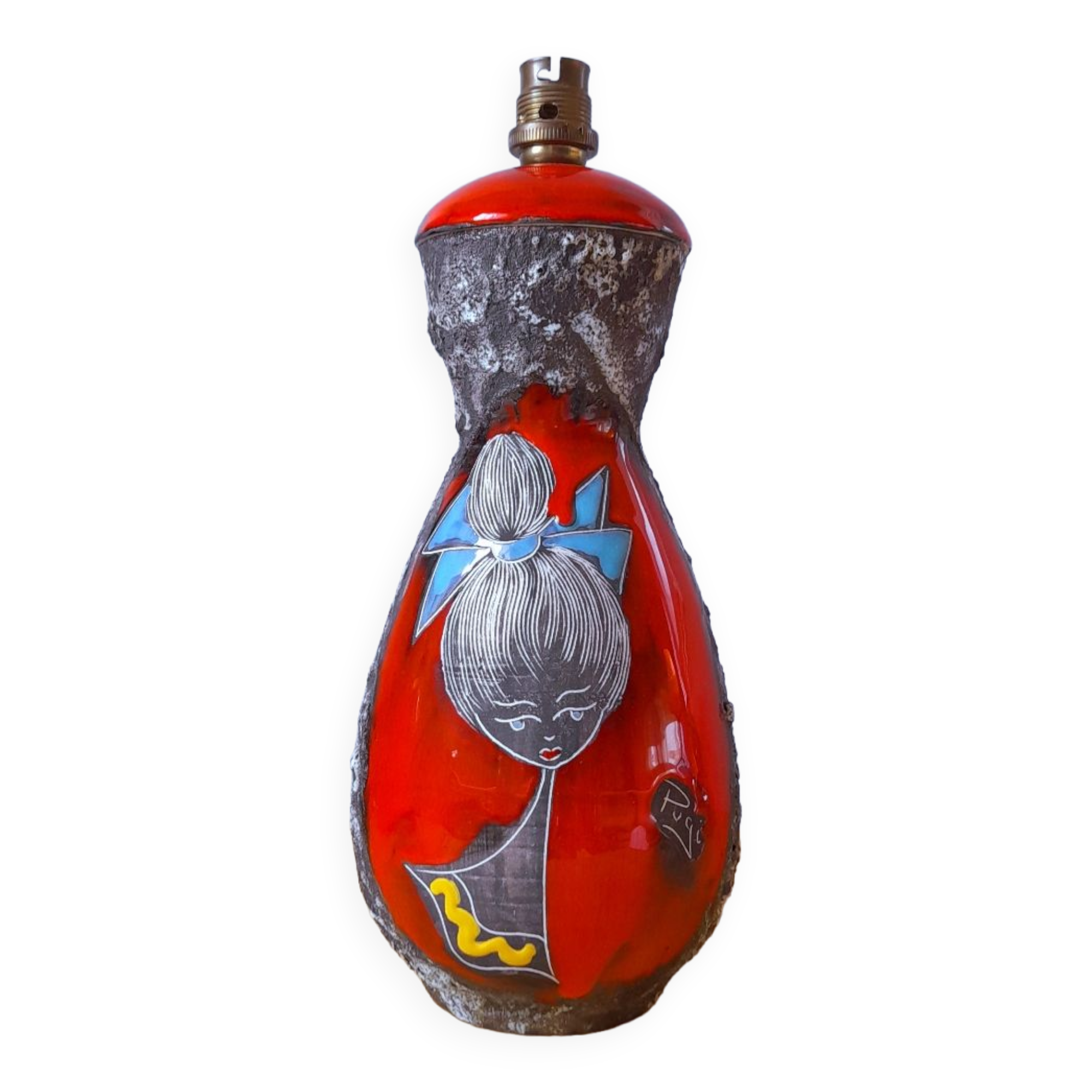 Fat lava 50s lamp base