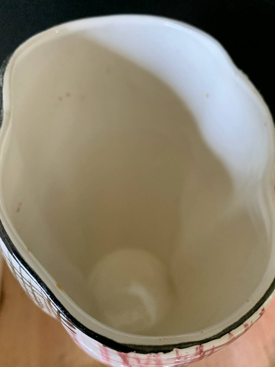 Sarreguemines ceramic vase