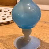 Vintage blue opaline soliflore vase