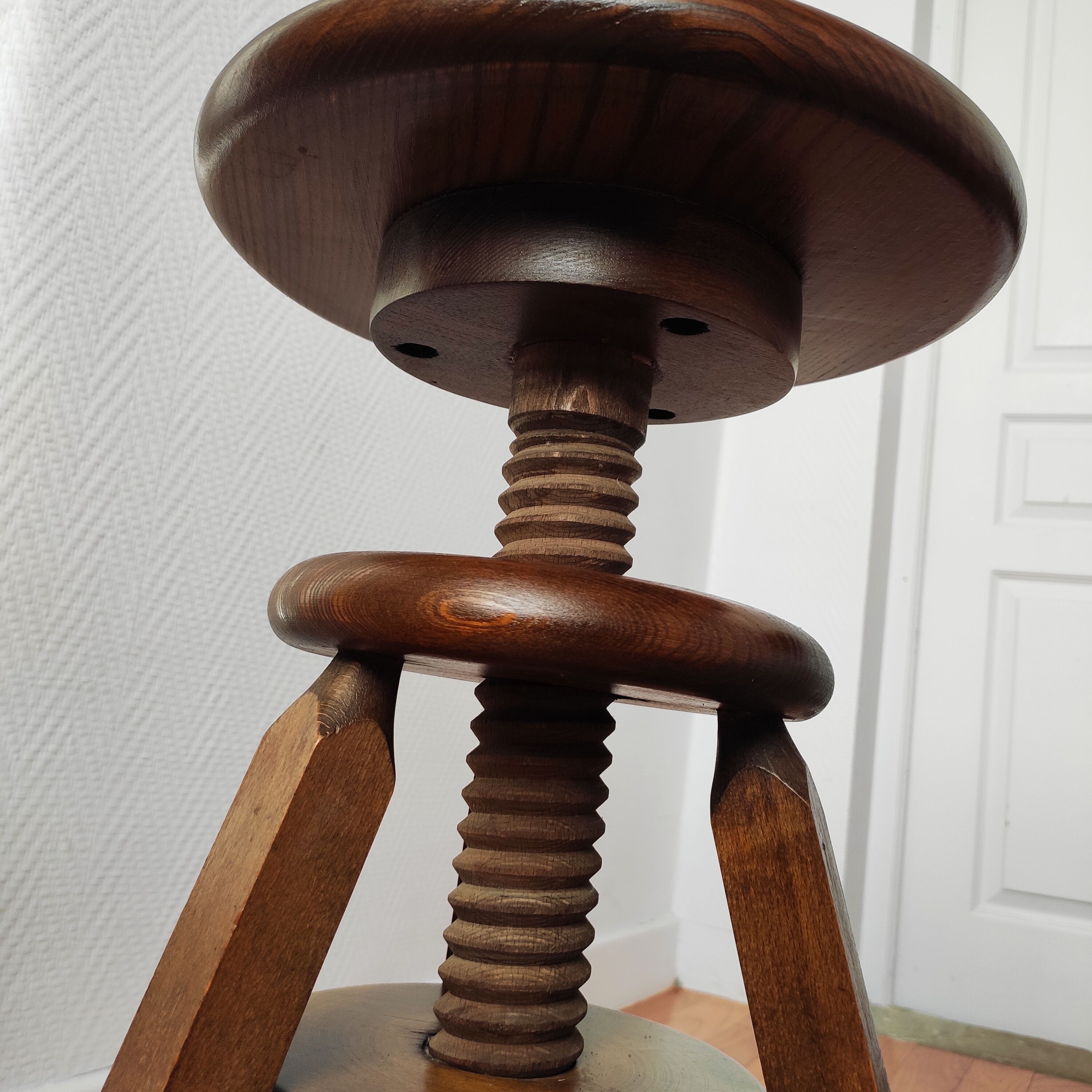 Old workshop screw stools