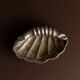 Argent metal ashtray in shell shape with feet – 1960s Italy vintage decor, gift idea for her