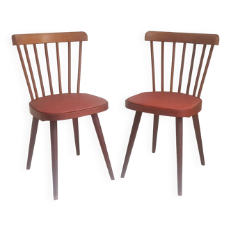 Paire de chaises Baumann fin 1950