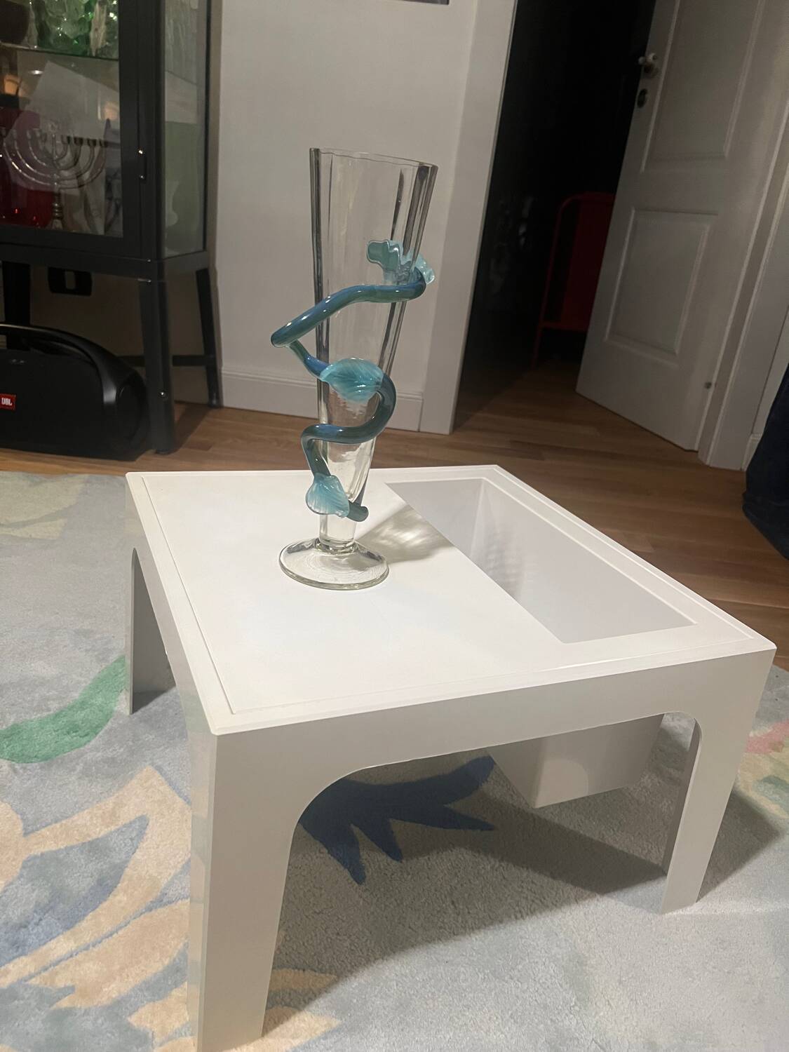 Blown glass vase. 1990