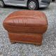 Pair of leather footrests from the 70s/80s.