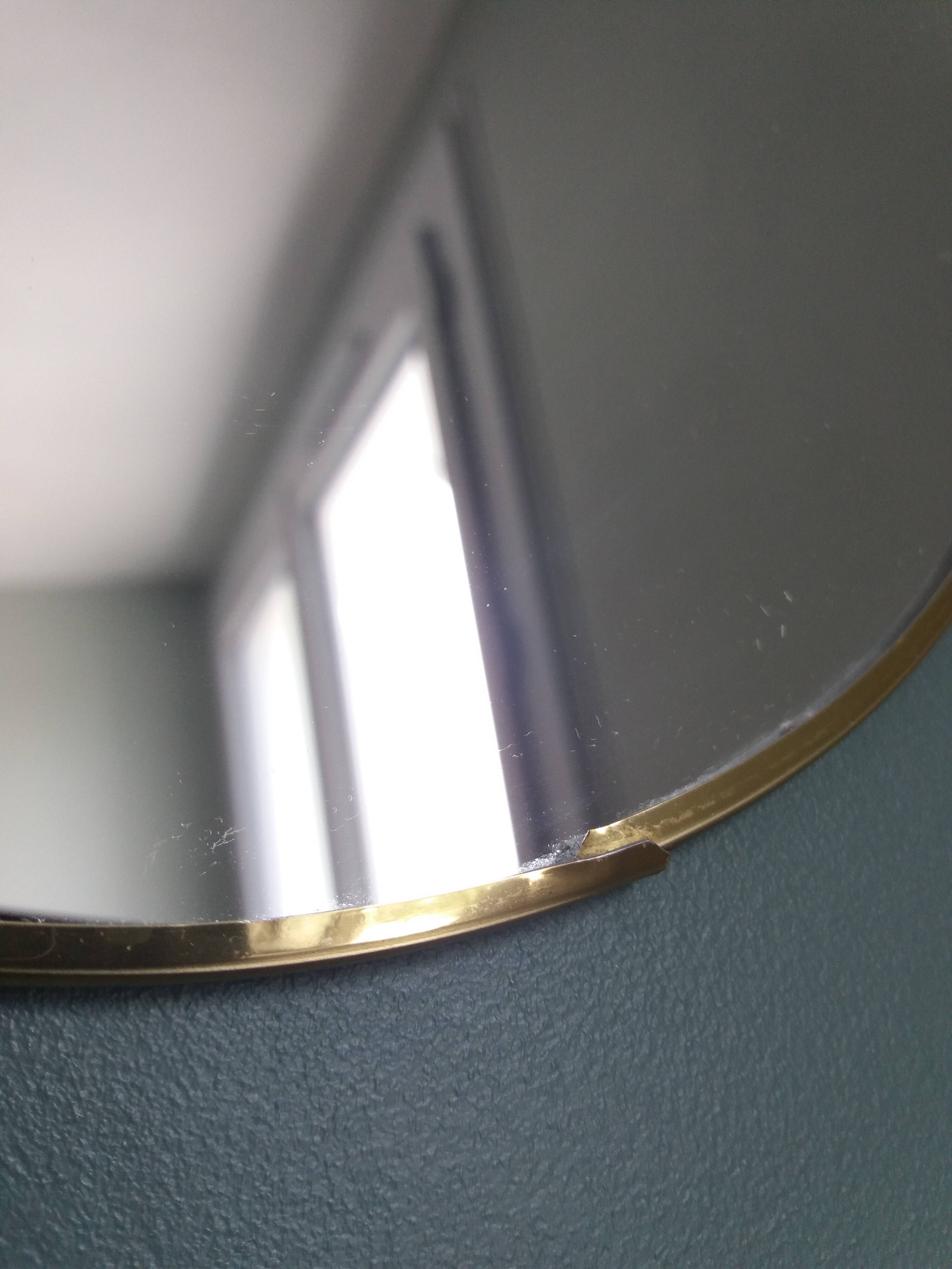 3 miroirs ronds métal doré, diametre 35, 30 et 20 cm