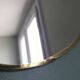 3 round gold metal mirrors, diameter 35, 30 and 20 cm